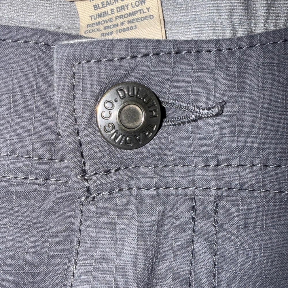 Duluth Trading Co Dry on the Fly Cargo Pants Womens 16x31 Gray Hiking Outdoor - Picture 10 of 13